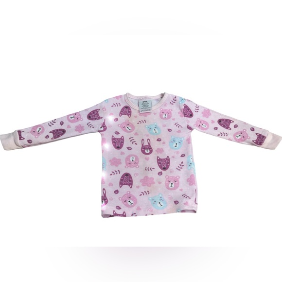 Pink and Purple Animal Print Pajama Set - Picture 2 of 5